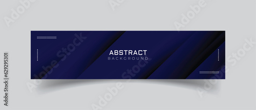 Linkedin banner with blue background