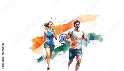 29 august India celebrates National Sports Day of India banner design  vector illustration.