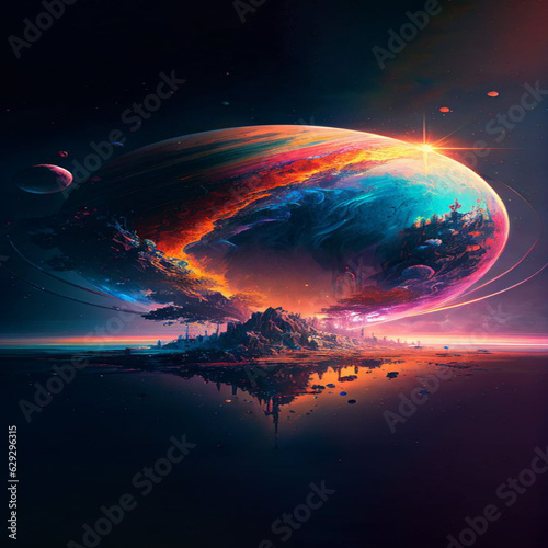 planet in space