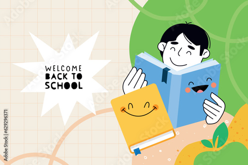 Education. Vector illustration for graphic and web design, business presentation, marketing and print material. Back to school.