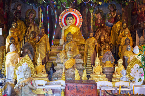 Wat Sampov Pram monastery at the Bokor national park in Kampot, Cambodia