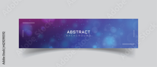 Linkedin banner colourful bubbles background