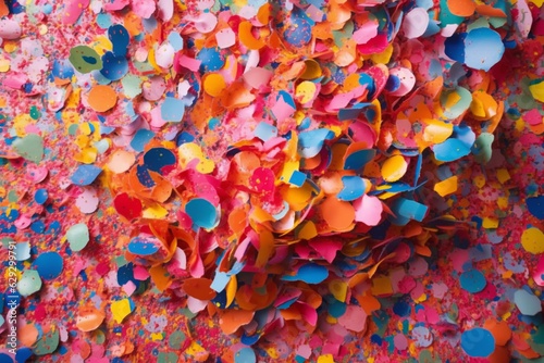 A background of colorful confetti © Mateusz