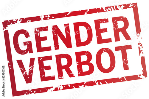stempel Gender-Verbot 