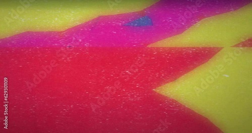 Psychedelic 8-bit Odyssey - loop. Analog Style Stop-Motion with Paper Texture.