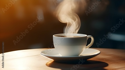 Coffee in a white cup, espresso, smoking coffee, close up shot of a cup of coffee, cafeine, simple, drinking coffee inside, bar, cafe, french coffee, warm beverage, classic cup, porcelain