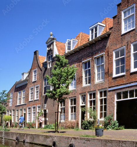 Houses alongside Doelengracht in Leiden