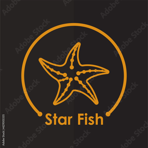 Star fish logo background