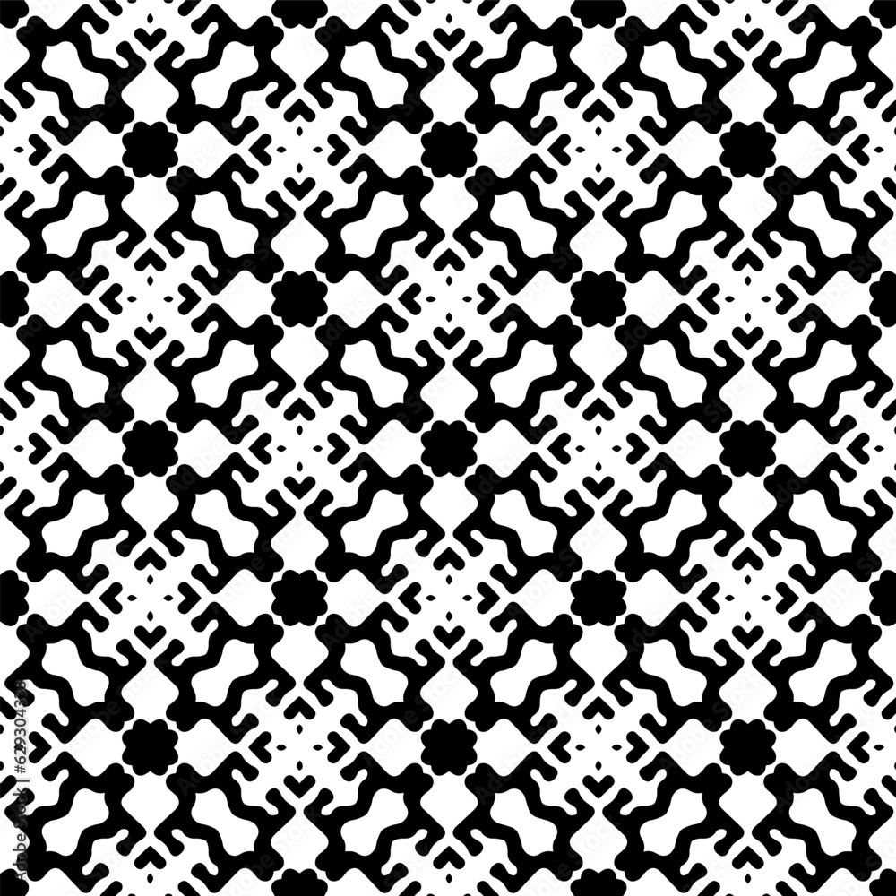 Black and white geometric seamless pattern with abstact shapes. Repeat pattern for fashion, textile design, on wall paper, wrapping paper, fabrics and home decor. Black and white geometric seamless pattern with abstact shapes. Repeat pattern for fashion, textile design, on wall paper, wrapping paper, fabrics and home decor.