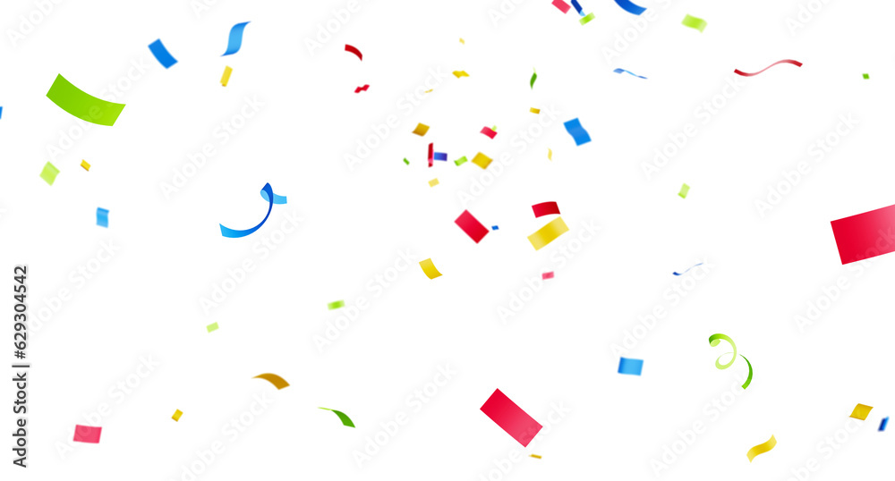 3d render of confetti floating isolated. 3d render of confetti floating isolated.