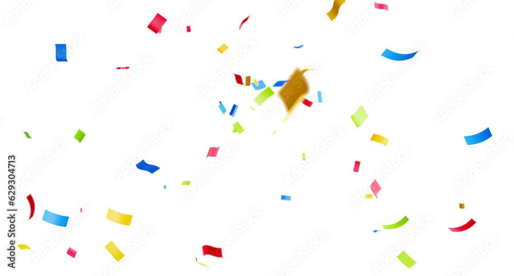 3d render of confetti floating isolated. 3d render of confetti floating isolated.