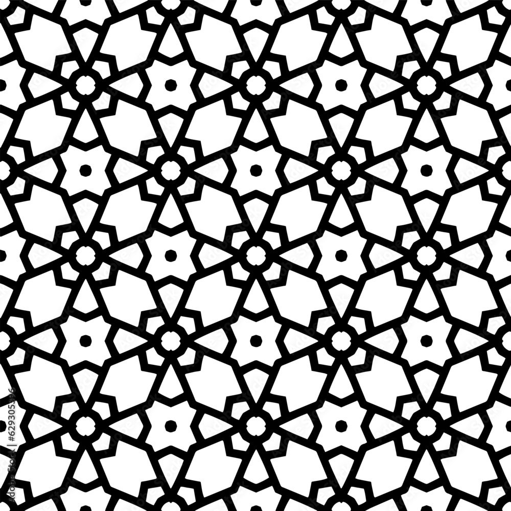 Black and white geometric seamless pattern with abstact shapes. Repeat pattern for fashion, textile design, on wall paper, wrapping paper, fabrics and home decor. Black and white geometric seamless pattern with abstact shapes. Repeat pattern for fashion, textile design, on wall paper, wrapping paper, fabrics and home decor.