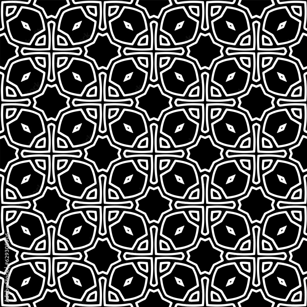 Black and white geometric seamless pattern with abstact shapes. Repeat pattern for fashion, textile design, on wall paper, wrapping paper, fabrics and home decor. Black and white geometric seamless pattern with abstact shapes. Repeat pattern for fashion, textile design, on wall paper, wrapping paper, fabrics and home decor.