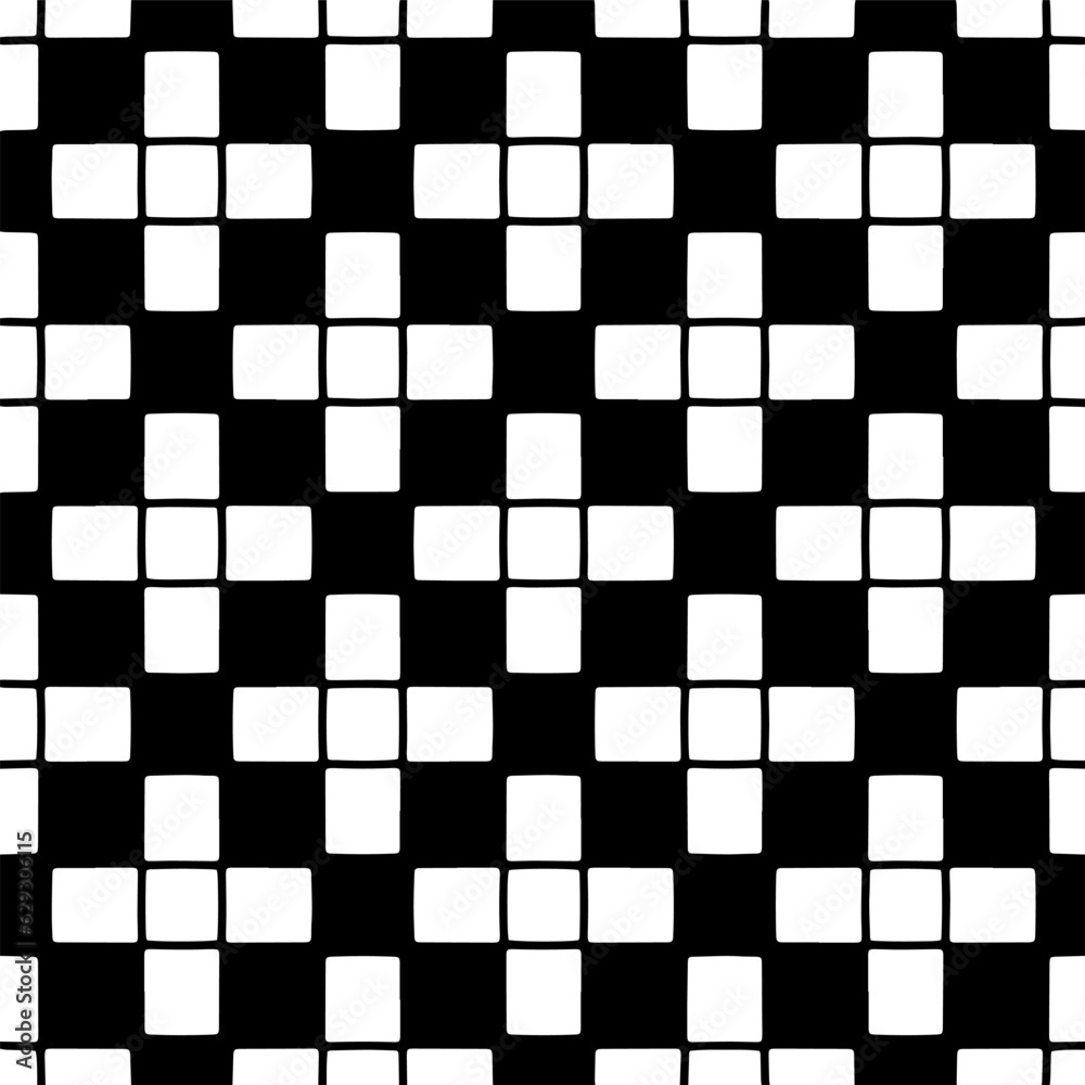 Black and white geometric seamless pattern with abstact shapes. Repeat pattern for fashion, textile design, on wall paper, wrapping paper, fabrics and home decor. Black and white geometric seamless pattern with abstact shapes. Repeat pattern for fashion, textile design, on wall paper, wrapping paper, fabrics and home decor.