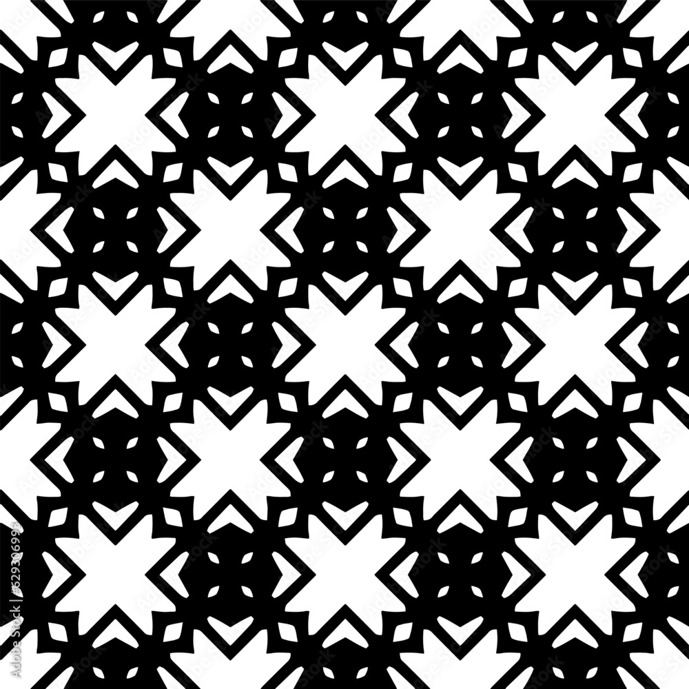 Black and white geometric seamless pattern with abstact shapes. Repeat pattern for fashion, textile design, on wall paper, wrapping paper, fabrics and home decor. Black and white geometric seamless pattern with abstact shapes. Repeat pattern for fashion, textile design, on wall paper, wrapping paper, fabrics and home decor.