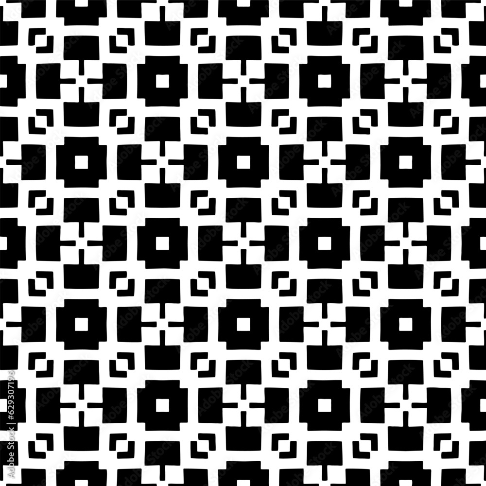 Black and white geometric seamless pattern with abstact shapes. Repeat pattern for fashion, textile design, on wall paper, wrapping paper, fabrics and home decor. Black and white geometric seamless pattern with abstact shapes. Repeat pattern for fashion, textile design, on wall paper, wrapping paper, fabrics and home decor.