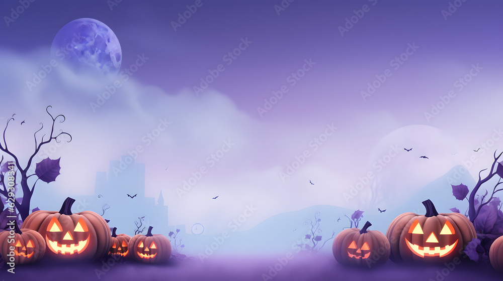 Halloween banner or party invitation background Halloween banner or party invitation background