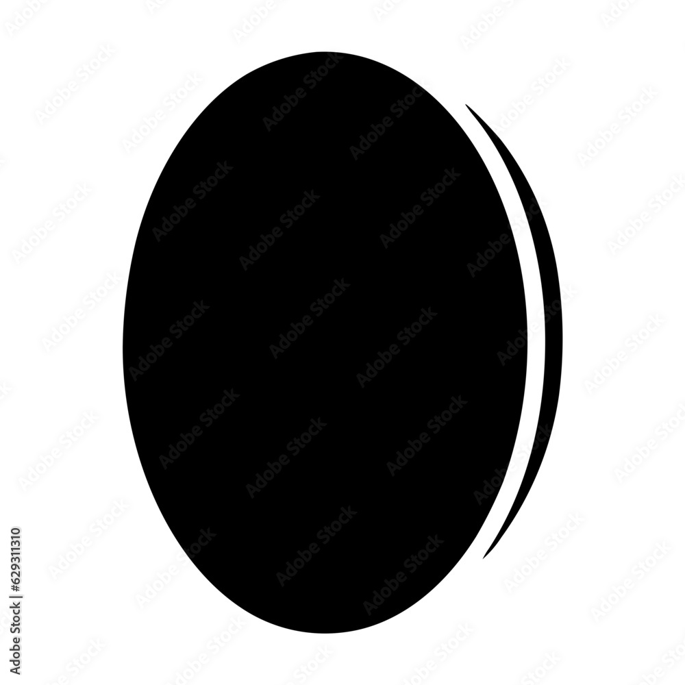 Circle glyph icon isolated on white background Circle glyph icon isolated on white background