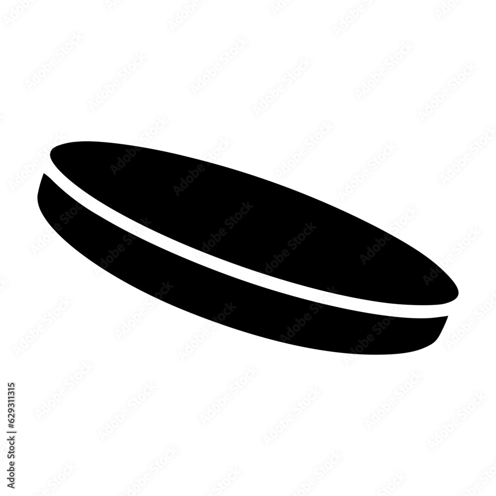 Circle glyph icon isolated on white background Circle glyph icon isolated on white background