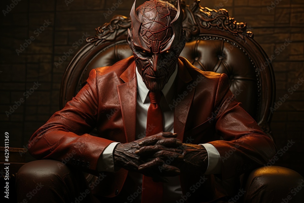 Devil in business suit