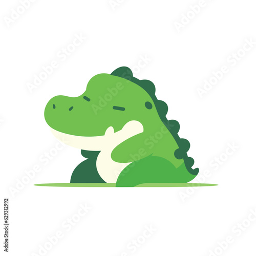 Cute Crocodile mascot logo