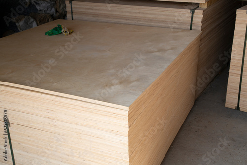 Plywood.Building material for interior work around the house.