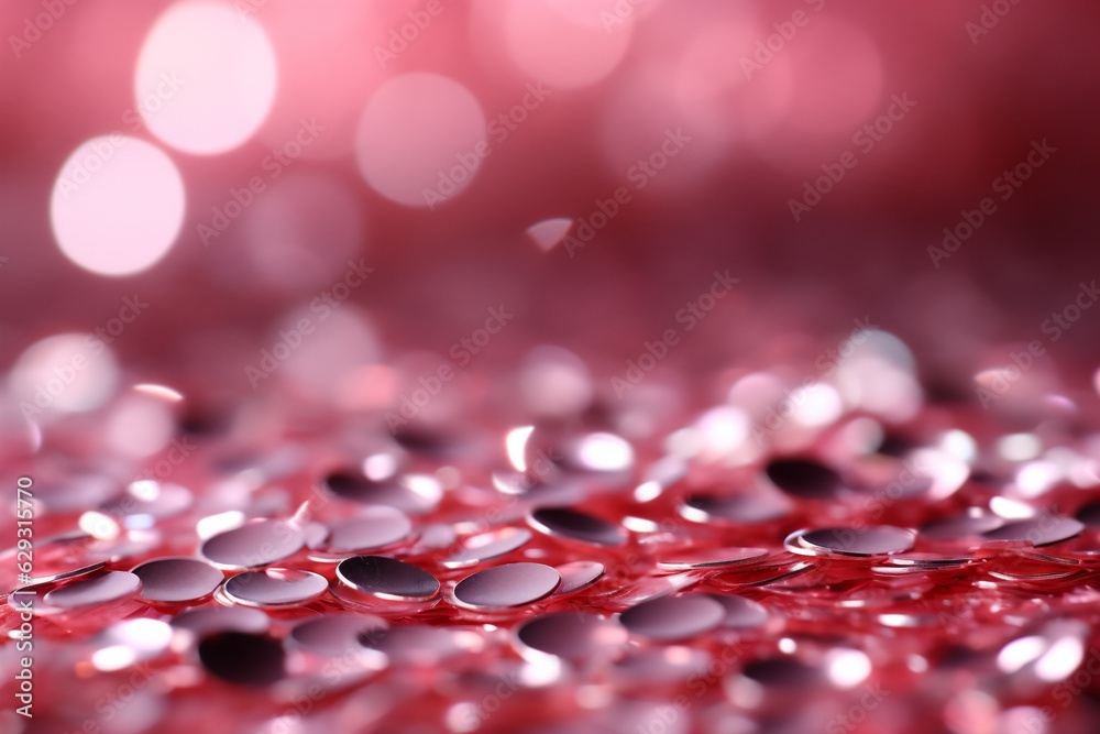 Background with pink glitter design, Barbie style abstract bokeh background. AI Generative Background with pink glitter design, Barbie style abstract bokeh background. AI Generative
