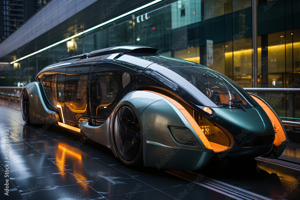 Futuristic transportation. Futuristic transportation.