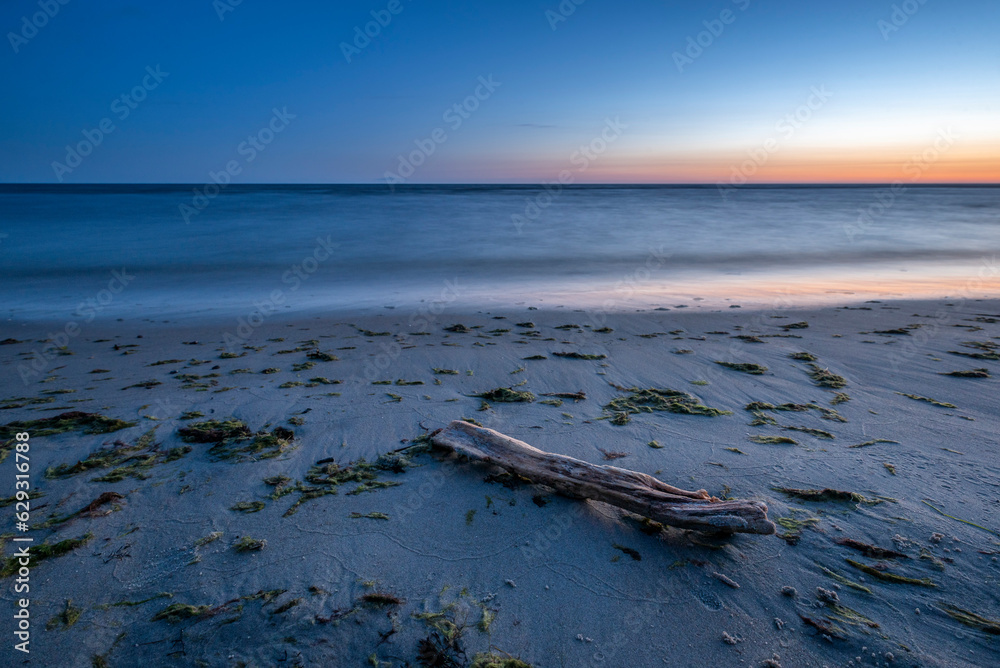 Fototapeta premium beach at sunset lake Peipus
