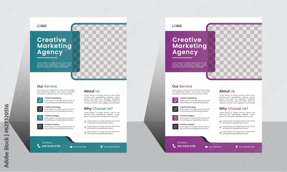 Professional creative modern  flyer,poster, design template.Graphic design layout.Vector illustration.
