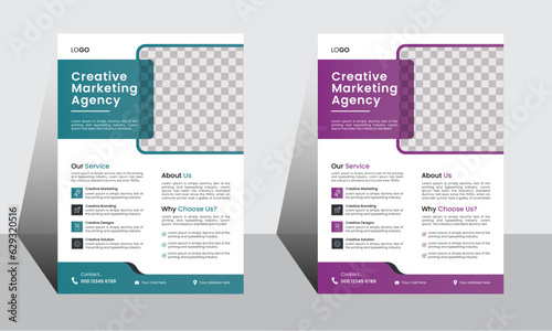 Professional creative modern flyer,poster, design template.Graphic design layout.Vector illustration. 