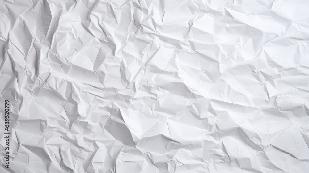 Obraz premium crumpled white paper background
