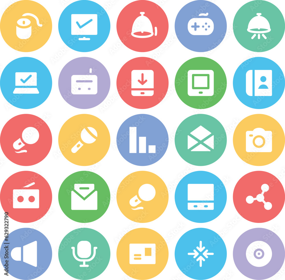 Set of Media and Communication Line Icons
Set of Media and Communication Line Icons