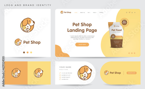 Pet shop logo and brand identity