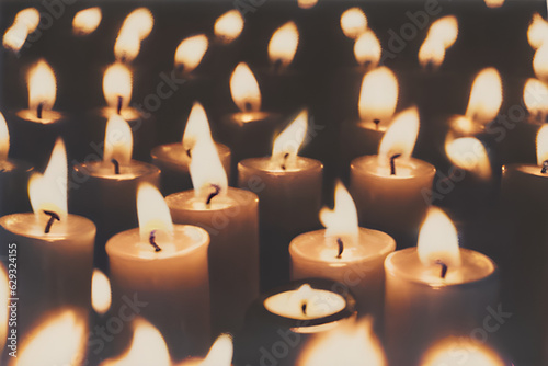 candles in the dark.Generative AI 