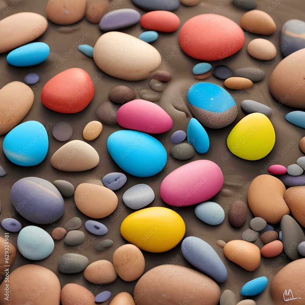 colourful pebbles colourful pebbles