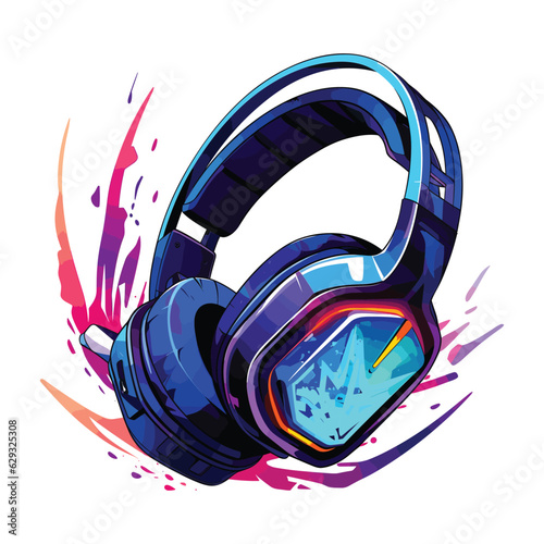 Gaming Headset Illustration

