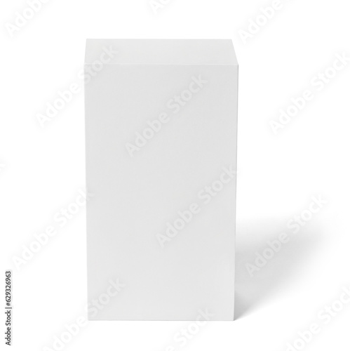 Fototapeta Naklejka Na Ścianę i Meble -  white box package mock up template product background design container cardboard blank paper pack