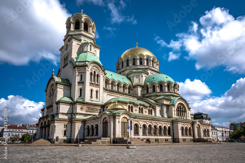 Alexander Nevsky cathedral in Sofia, Bulgaria on a sunny day. photo
