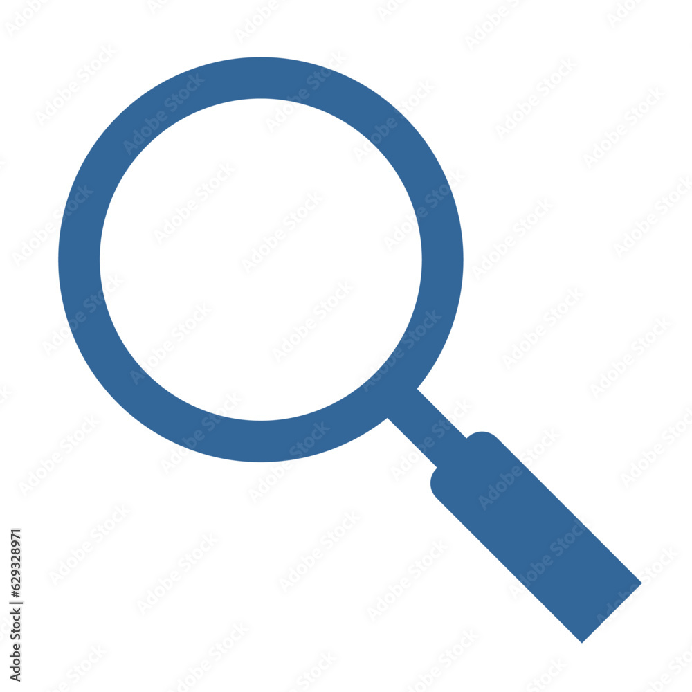 Vector graphic of a magnifying glass symbol Vector graphic of a magnifying glass symbol