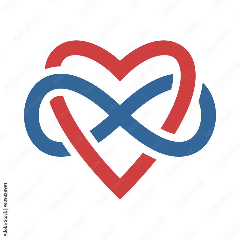 Vector graphic of polyamory woven symbol Vector graphic of polyamory woven symbol