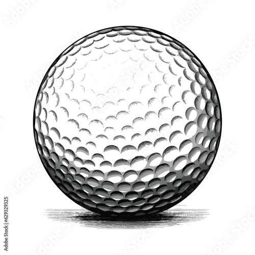 Illustration of Golf ball 

