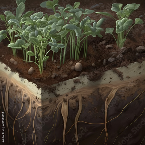 plant in soil