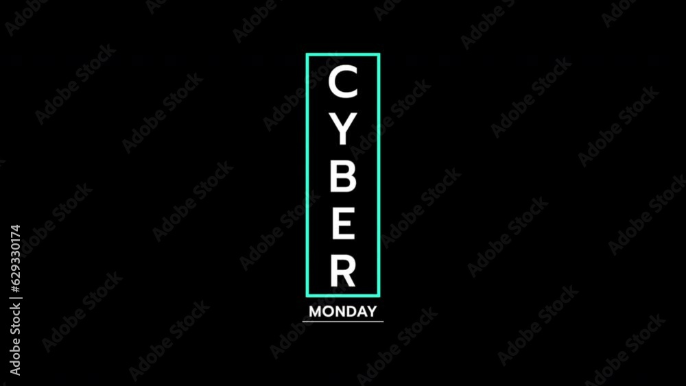 Step into a modern Cyber Monday realm with vibrant text encased in a green frame, dramatically set against a deep black gradient. A symphony of minimalistic design and abstract holiday motions Step into a modern Cyber Monday realm with vibrant text encased in a green frame, dramatically set against a deep black gradient. A symphony of minimalistic design and abstract holiday motions