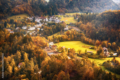 Autumn landscape in Slovenia