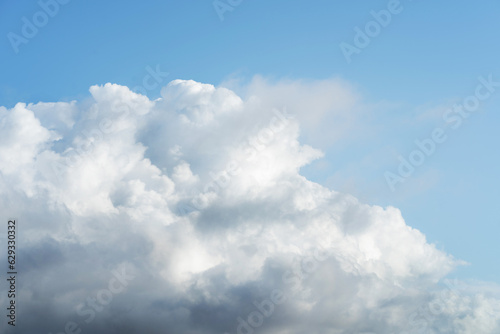 Beautiful natural sky background with white cloud.