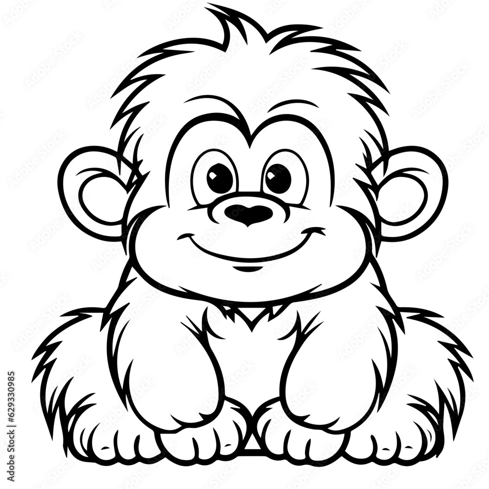 gorilla cartoon characters vector illustration gorilla cartoon characters vector illustration