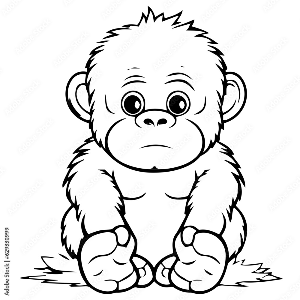 gorilla cartoon characters vector illustration gorilla cartoon characters vector illustration