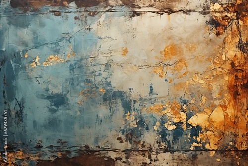 Grunge background - faded textures, distressed elements, and worn-out appearance paint a vivid portrait of the passage of time, showcasing the beauty that emerges from decay