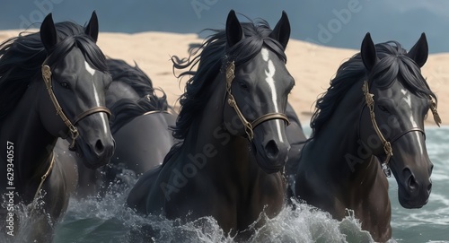 Mares of Diomedes realistic. ai generation
